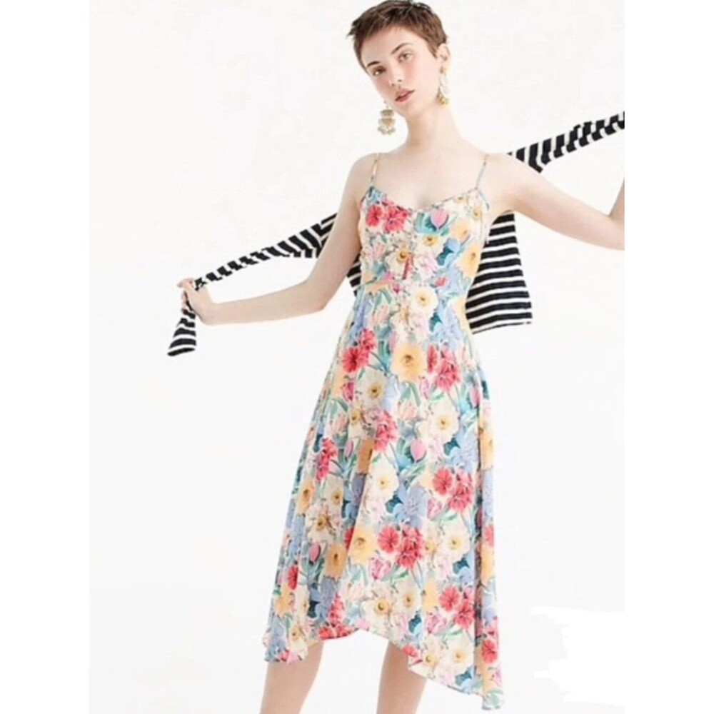 J.Crew SILK Floral Liberty Dress 4 NWOT #J3785